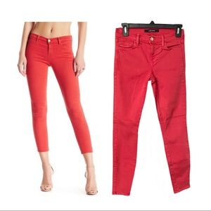 J brand red skinny jeans